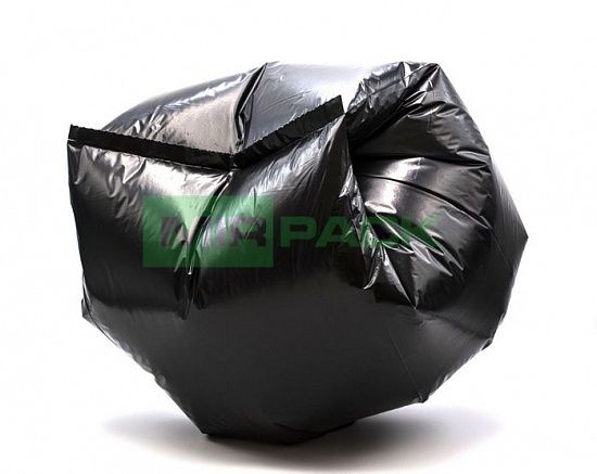 Мешки для мусора 30 л, 35 мкм, ПВД, 20 шт. черные, плотные, 50x60 см - Вид 2